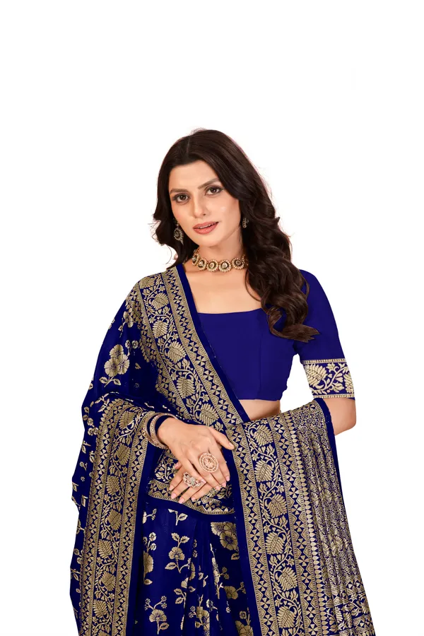Women's_Kanjivaram_Banarasi_Silk_Saree_With_Blouse||Saree_For_Women||Designer_Saree||Traditional_Saree||Trending_Saree_With_Blouse||soft_silk_sarees||sari