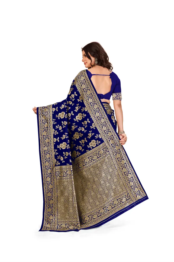 Women's_Kanjivaram_Banarasi_Silk_Saree_With_Blouse||Saree_For_Women||Designer_Saree||Traditional_Saree||Trending_Saree_With_Blouse||soft_silk_sarees||sari