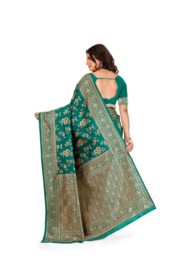Women's_Kanjivaram_Banarasi_Silk_Saree_With_Blouse||Saree_For_Women||Designer_Saree||Traditional_Saree||Trending_Saree_With_Blouse||soft_silk_sarees||sari