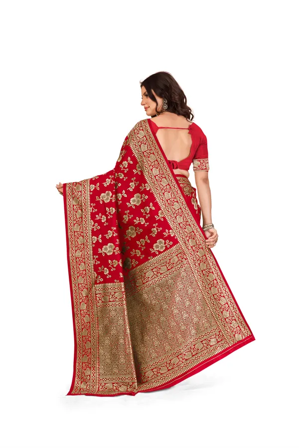 Women's_Kanjivaram_Banarasi_Silk_Saree_With_Blouse||Saree_For_Women||Designer_Saree||Traditional_Saree||Trending_Saree_With_Blouse||soft_silk_sarees||sari