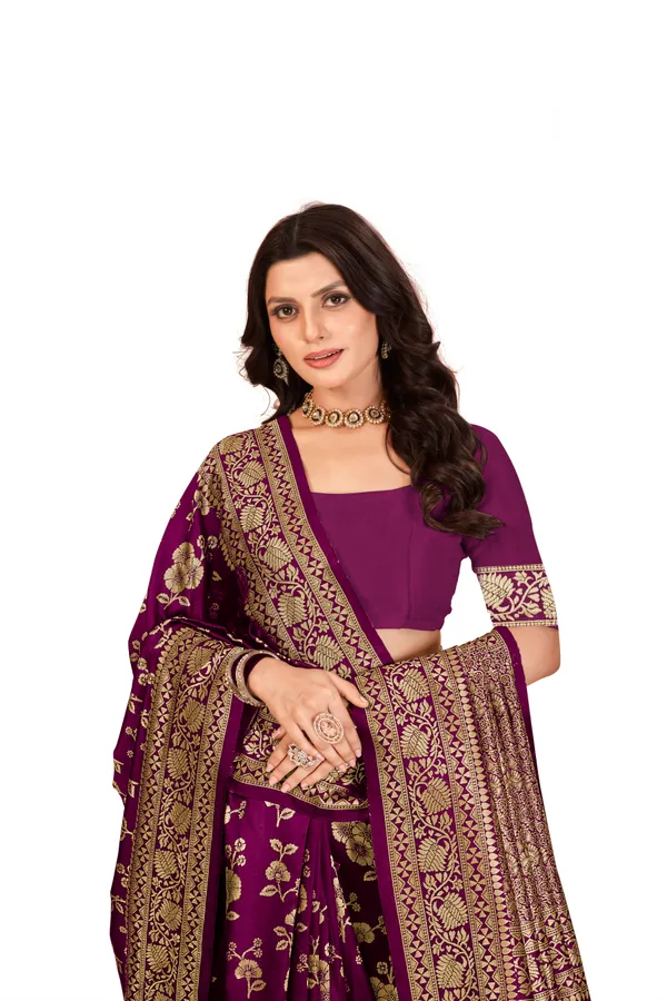 Women's_Kanjivaram_Banarasi_Silk_Saree_With_Blouse||Saree_For_Women||Designer_Saree||Traditional_Saree||Trending_Saree_With_Blouse||soft_silk_sarees||sari