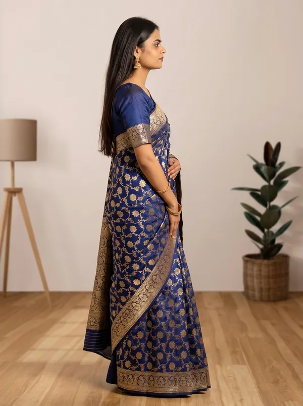 Pure_Jari_Silk_Women's_Kanjivaram_Banarasi_Silk_Saree_With_Blouse||Saree_For_Women||Designer_Saree||Traditional_Saree||Trending_Saree_With_Blouse