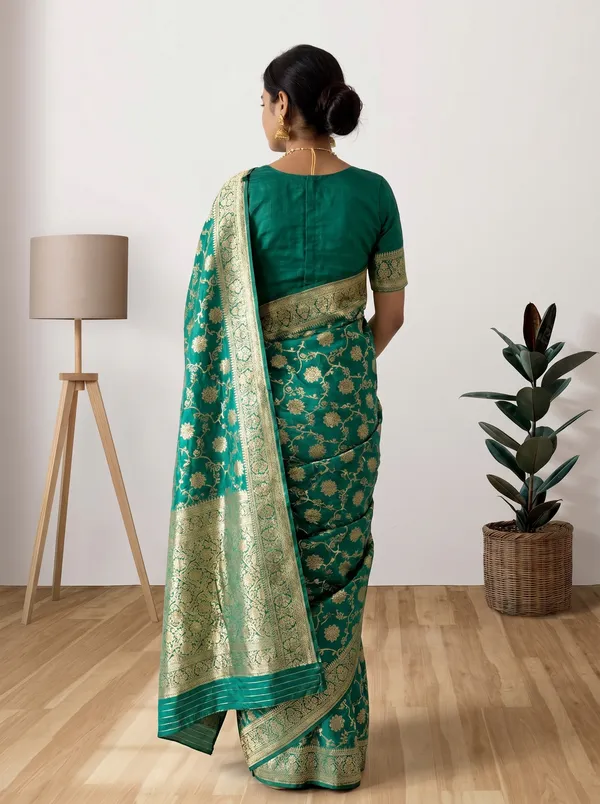 Pure_Jari_Silk_Women's_Kanjivaram_Banarasi_Silk_Saree_With_Blouse||Saree_For_Women||Designer_Saree||Traditional_Saree||Trending_Saree_With_Blouse