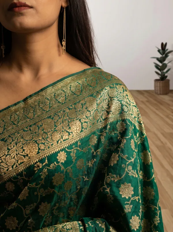 Pure_Jari_Silk_Women's_Kanjivaram_Banarasi_Silk_Saree_With_Blouse||Saree_For_Women||Designer_Saree||Traditional_Saree||Trending_Saree_With_Blouse