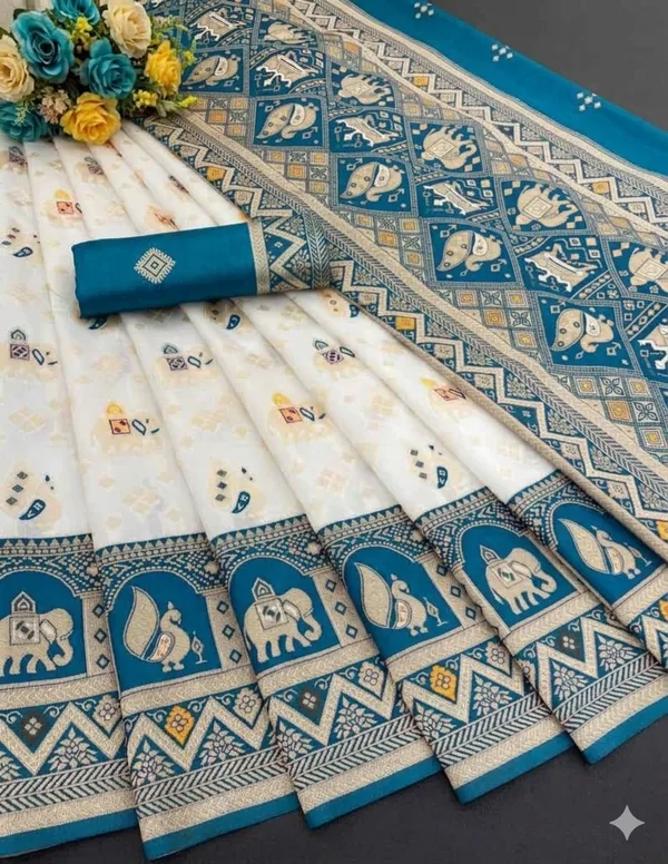 Women’s_Kanjivaram_Banarasi_Silk_Saree_with_Blouse_|_Designer_Traditional_Saree