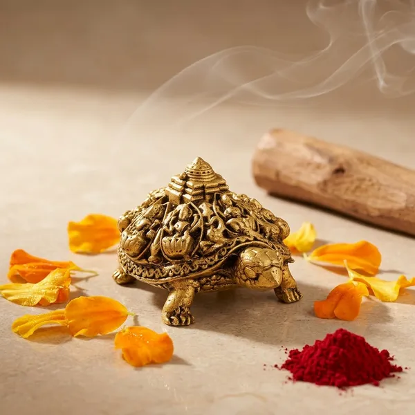 100%_Brass_Ashtalakshmi_Tortoise_Idol_with_Shri_Yantra