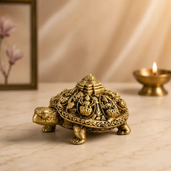 100%_Brass_Ashtalakshmi_Tortoise_Idol_with_Shri_Yantra