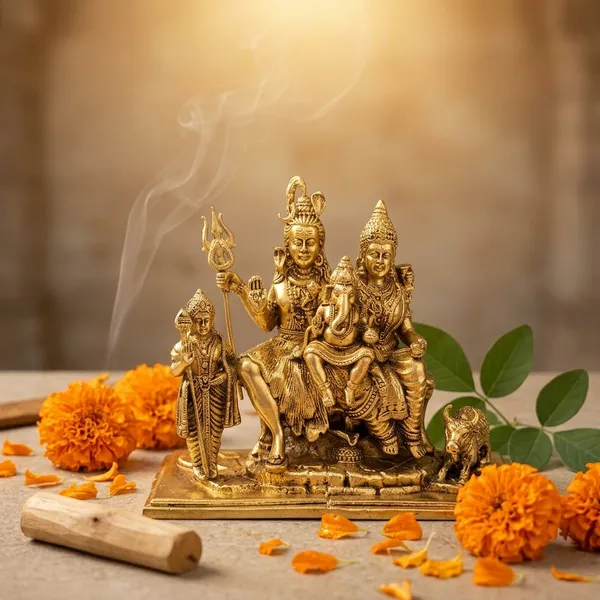 100%_Brass_Bhole_Baba_Shiv_Parivar
