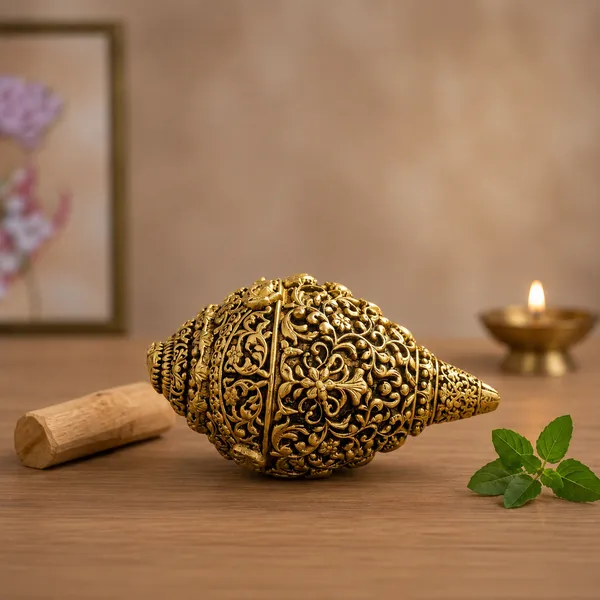 100%_Brass_Ganesh_Shankh_/_Conch