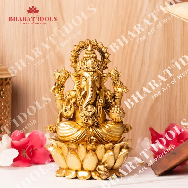 100%_Brass_Ganpati_Lakshmi_Sarswati_Trio_Idols