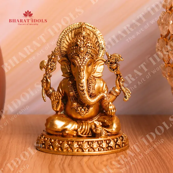 100%_Brass_Halwai_Ganesha