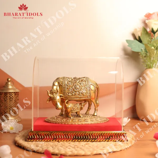 100%_Brass_Kamdhenu_Gaiyan_(Cow)_Idol
