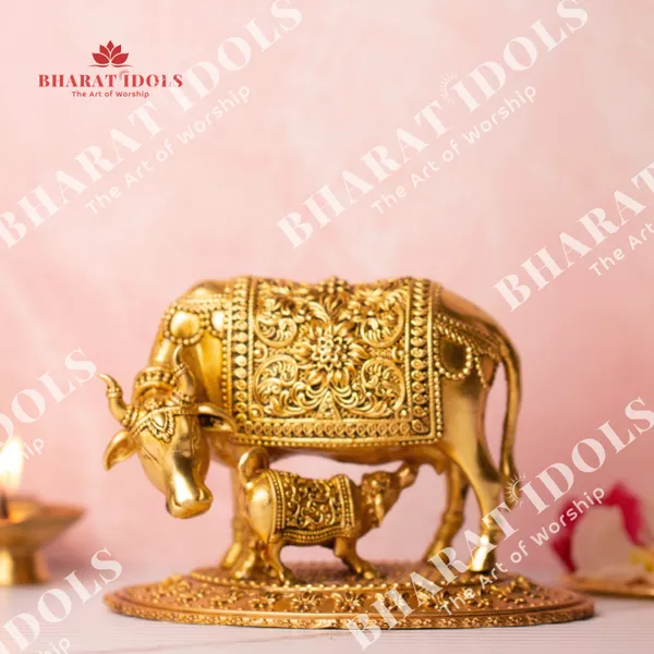 100%_Brass_Kamdhenu_Gaiyan_(Cow)_Idol
