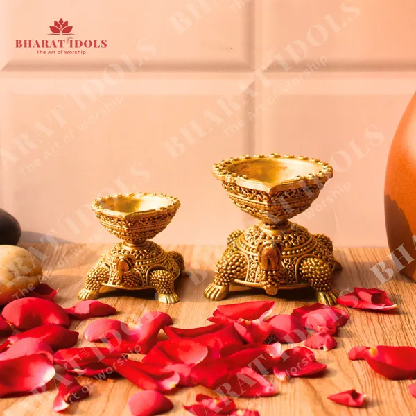 100%_Brass_Kurma_Avatar_Tortoise/Kachua_Deepak_Idol_