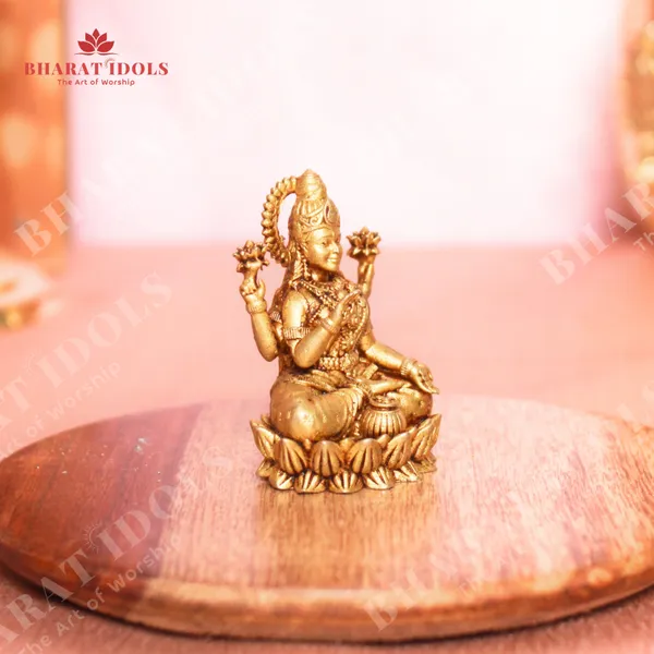 100%_Brass_Kamala_Lakshmi_Idol