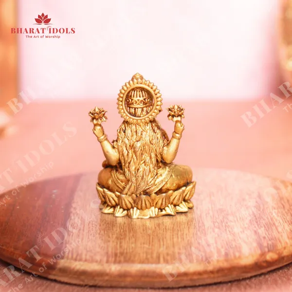 100%_Brass_Kamala_Lakshmi_Idol