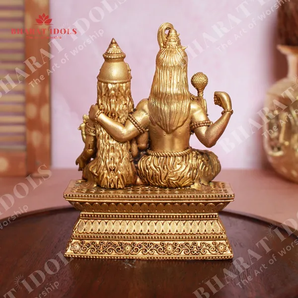 100%_Brass_Shiva-Shakti_Kutumbam_Idol