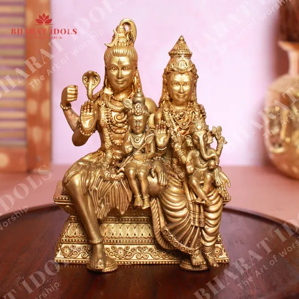 100%_Brass_Shiva-Shakti_Kutumbam_Idol