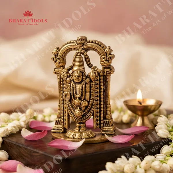 100%_Brass_Shri_Venkateswara_Prabhavali_Idol