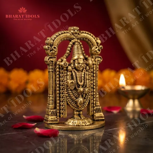 100%_Brass_Shri_Venkateswara_Prabhavali_Idol