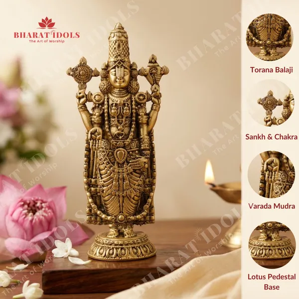 100%_Brass_Shri_Venkateswara_Srinivasa_Perumal_Idol