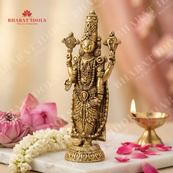100%_Brass_Shri_Venkateswara_Srinivasa_Perumal_Idol