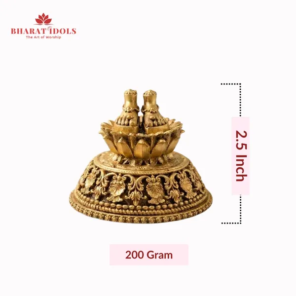 100%_Brass_Tirupati_Balaji_Charan_Paduka_Idol