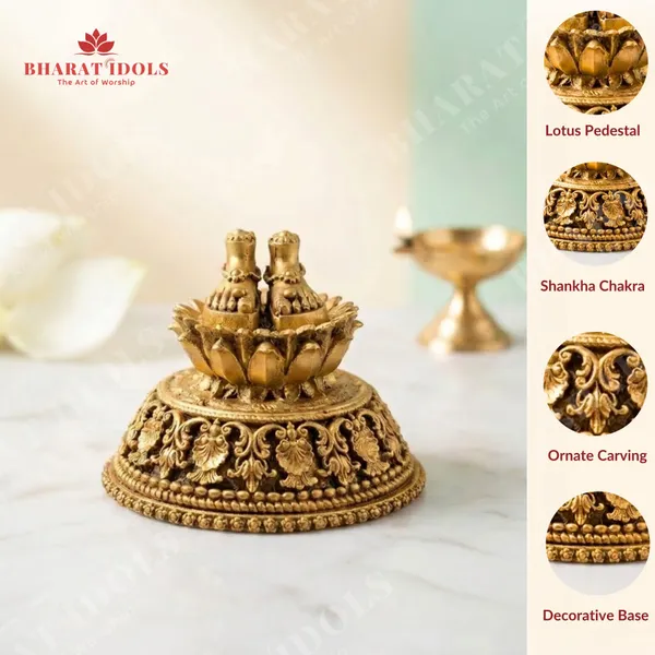 100%_Brass_Tirupati_Balaji_Charan_Paduka_Idol