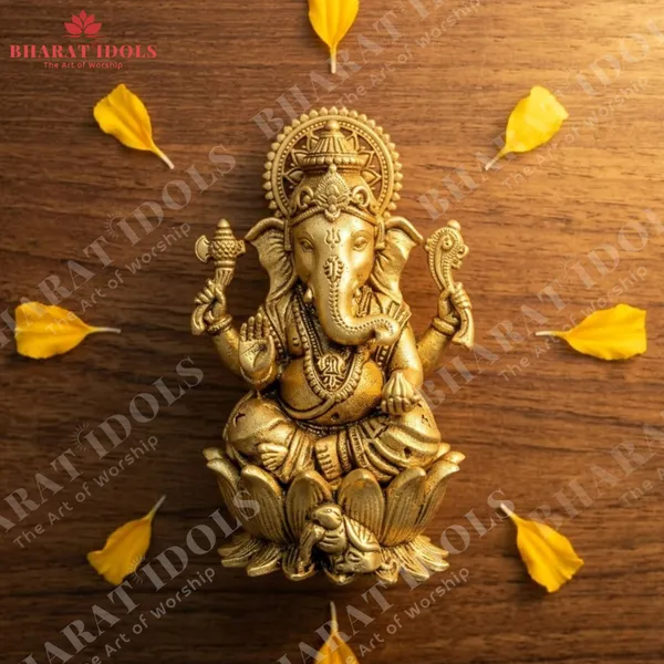 100_%_Brass_Shree_Ganesha_Idol