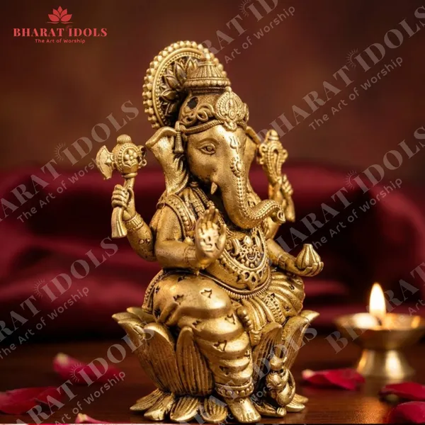 100_%_Brass_Shree_Ganesha_Idol