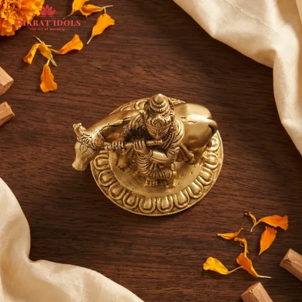 100_%_Brass_Shyam_Krishna_Idol