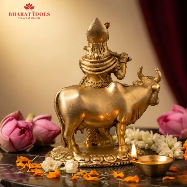 100_%_Brass_Shyam_Krishna_Idol