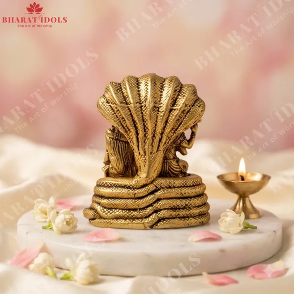 100_%_Brass_Vaikunthpati_Vishnu_Lakshmi_Idol
