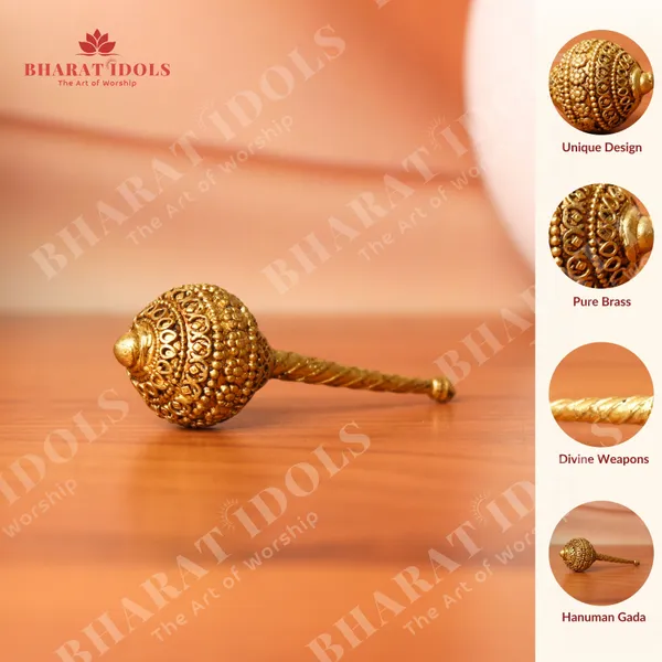 100%_Brass_Hanuman_Gada_Idol