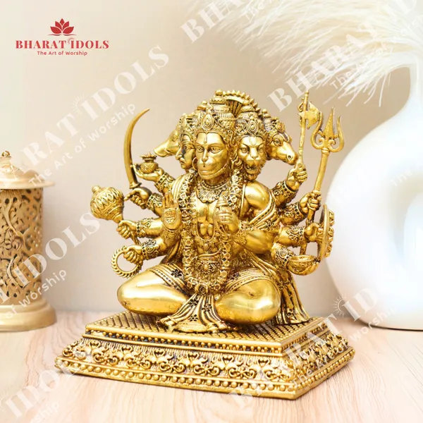 100%_Brass_Panchmukhi_Veer_Hanuman_Idol