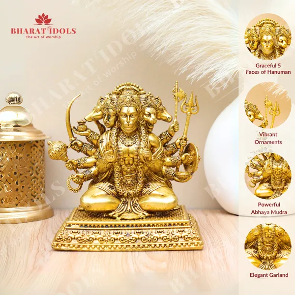 100%_Brass_Panchmukhi_Veer_Hanuman_Idol