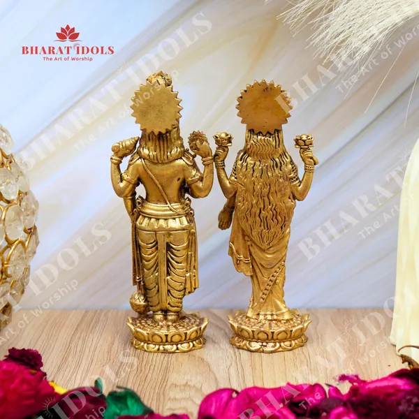 100%_Brass_Shri_Hari_Vishnu_with_Padmavathi_Lakshmi