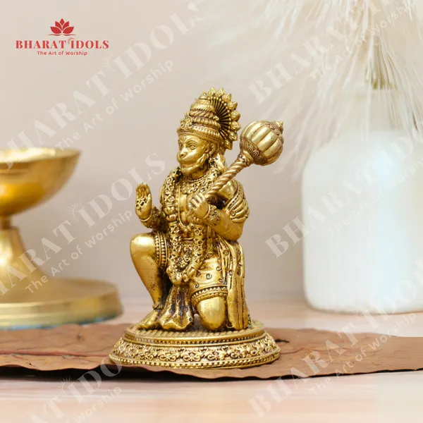 100%_Brass_Sankat_Mochan_Hanuman_Idol