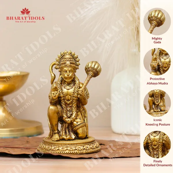 100%_Brass_Sankat_Mochan_Hanuman_Idol