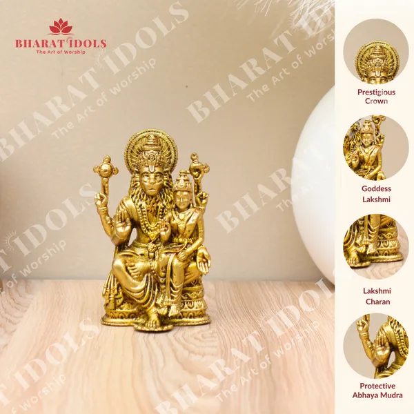 100%_Brass_Lakshmi_Narasimha_Idol