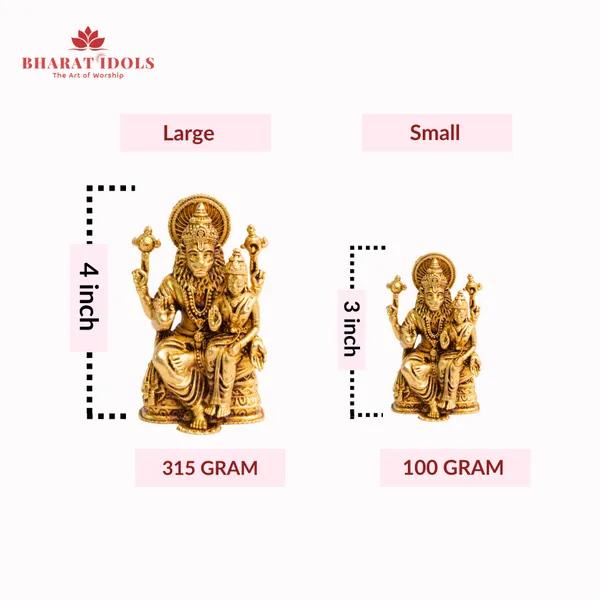 100%_Brass_Lakshmi_Narasimha_Idol