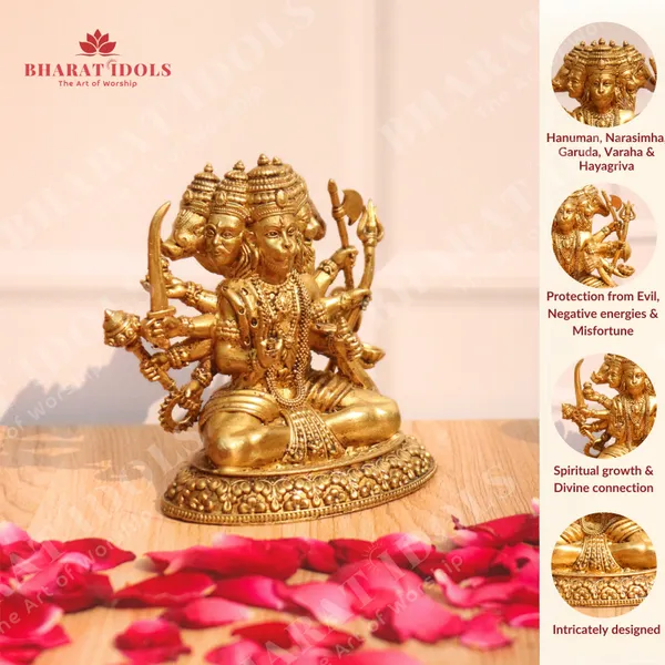 100%_Brass_Vishwaroopi_Panchmukhi_Hanuman