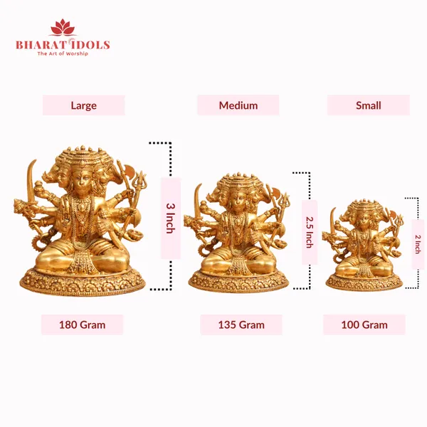 100%_Brass_Vishwaroopi_Panchmukhi_Hanuman