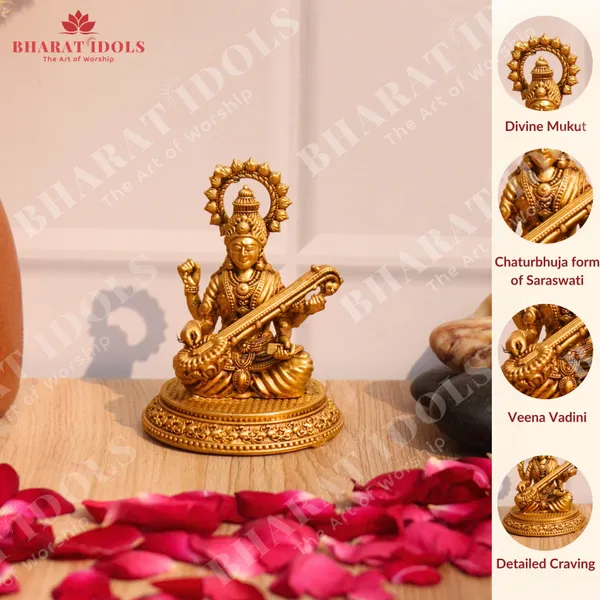 100%_Brass_Sharda_Saraswati