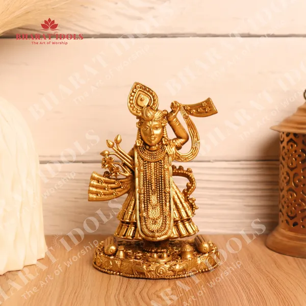 100%_Brass_Shrinath_Ji_/_Banke_Bihari_/_Goverdhan_Maharaj