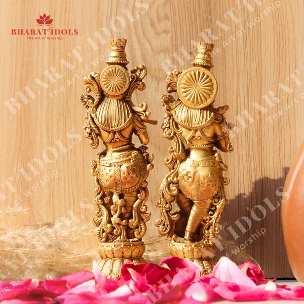 100%_Brass_Murli_Krishna_with_Radha_Rani