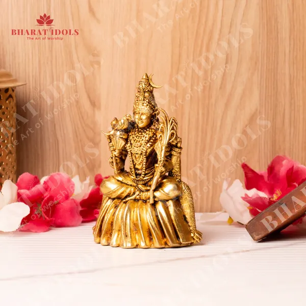 100%_Brass_Devi_Lalitha_Rajarajeshwari_/_Maa_Kamakhya_/_Kamakshi_Amman_Idol