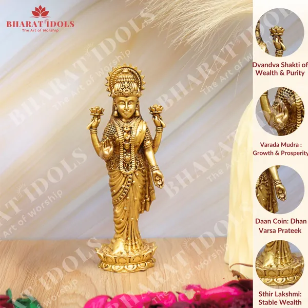 100%_Brass_Padmavathi_Lakshmi