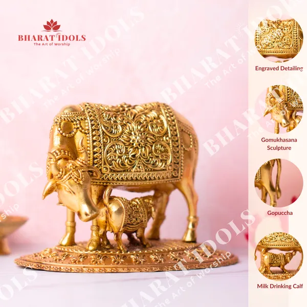 100%_Brass_Kamdhenu_Gaiyan_(Cow)_Idol