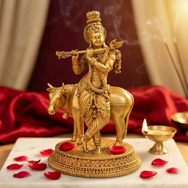 100%_Brass_Dwarkadhesh_Krishna_Idol